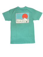 Wilmington NC Beach Wave T-shirt - Sea-foam