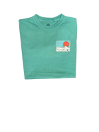 Wilmington NC Beach Wave T-shirt - Sea-foam