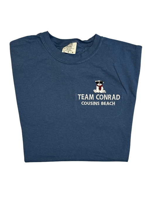Team Conrad Polar Bear Comfort Color T-shirt (Midnight Navy)