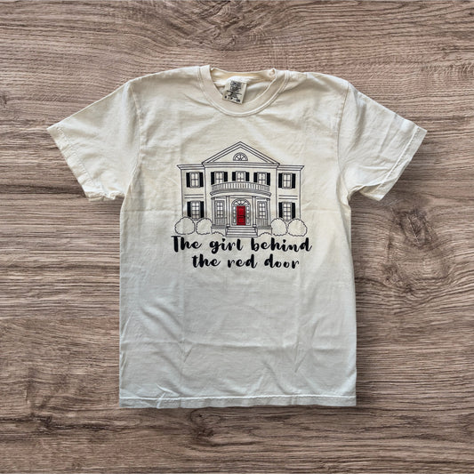 Girl Behind Red Door One Tree Hill - T Shirt - Ivory