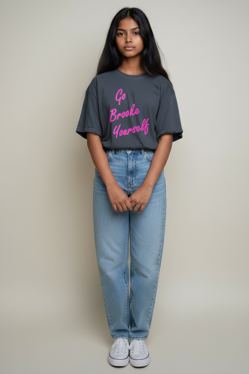 Go Brooke Yourself Script  One Tree Hill - T Shirt -Comfort Color ( Pepper )