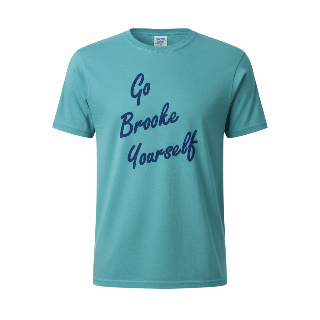 Go Brooke Yourself Script  One Tree Hill - T Shirt -Comfort Color ( Seafoam )