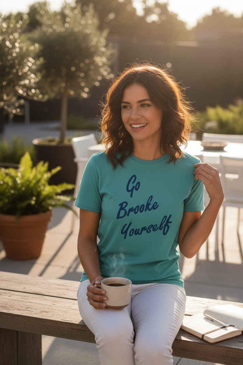 Go Brooke Yourself Script  One Tree Hill - T Shirt -Comfort Color ( Seafoam )