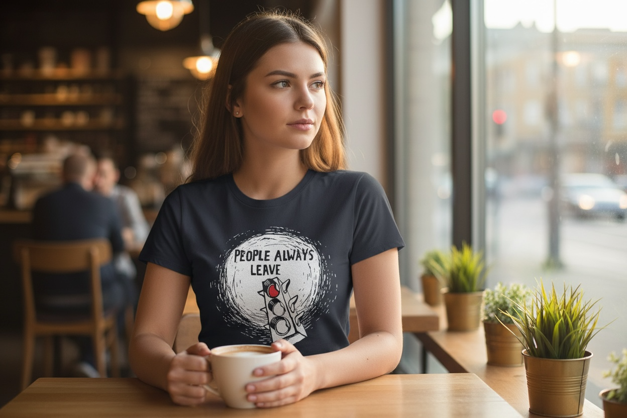 People Always Leave - T Shirt - Black