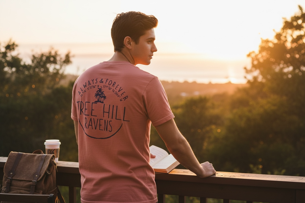 Always And Forever Circle Tree Hill  – T Shirt –  Terrocata    ( comfort color )