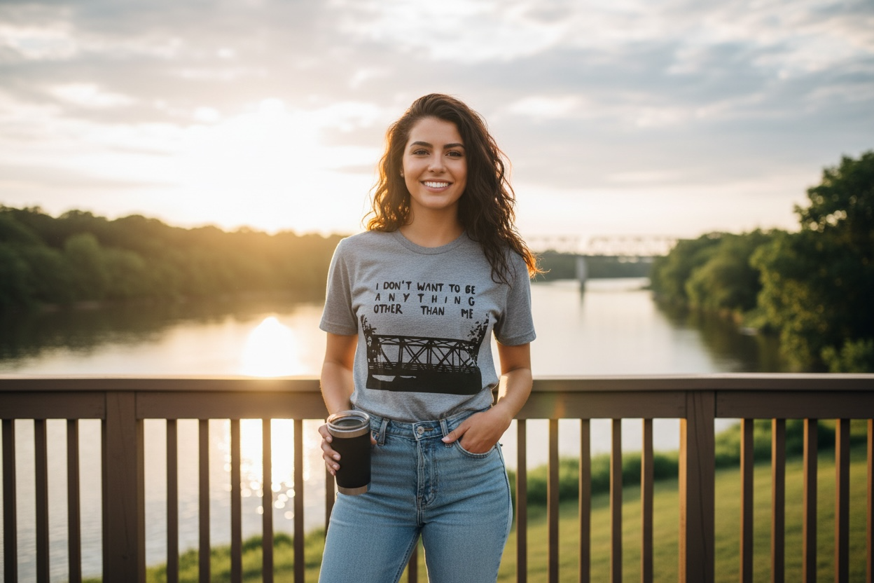 Oth Bridge Quote  – Soft T Shirt – Graphite Heather