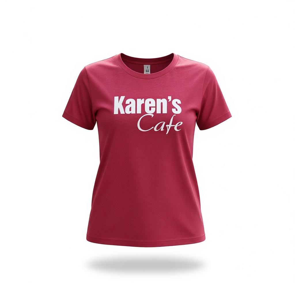 Karens Cafe One Tree Hill  - T Shirt - Heather Cardinal