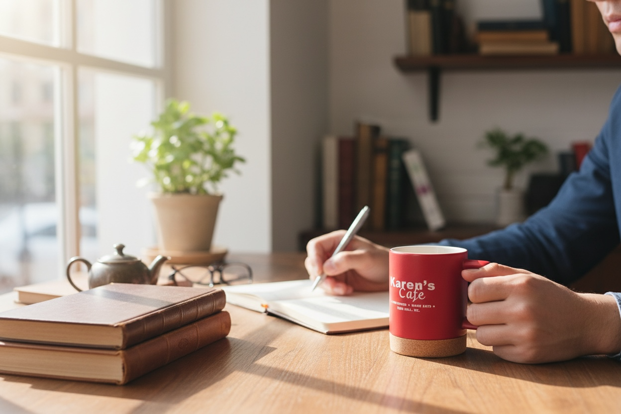 Karens Cafe One Tree Hill Film 14 oz Mug - Red