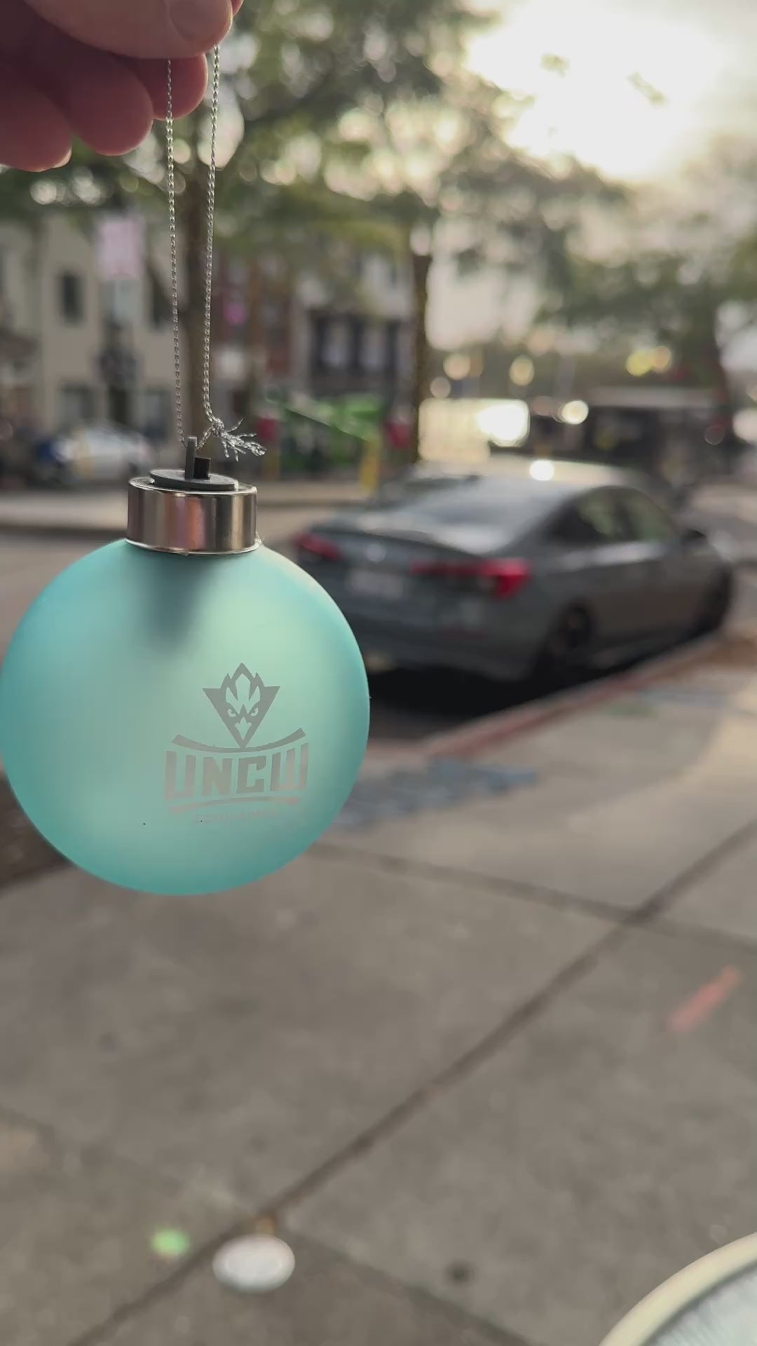 Simple Uncw Seahawks University of Wilmington - Ball Christmas Ornament