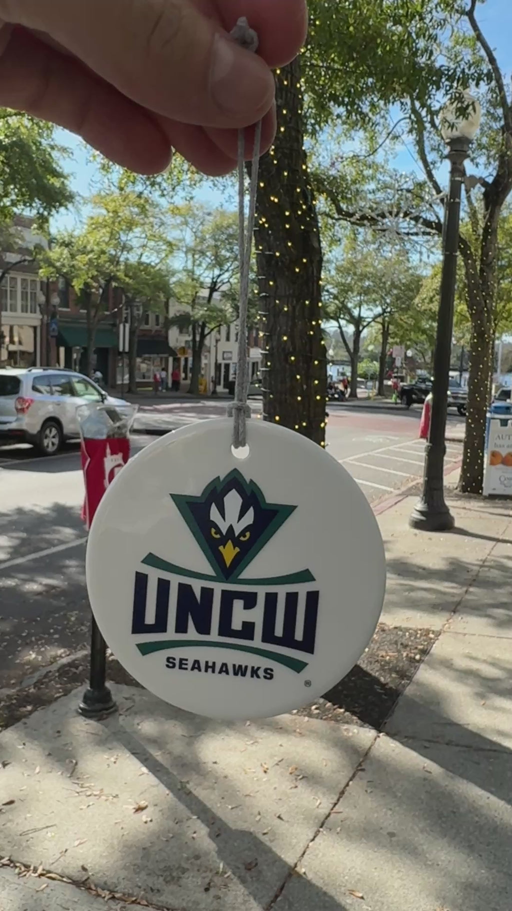 Uncw Seahawks University of Wilmington - Christmas Ornament