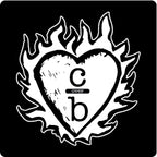Standard Flame Heart Clothes Over Bros  - Decal/Sticker  4"x6"