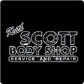 Standard Keith Scott Body Shop - Decal/Sticker  3"x6"