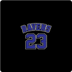 MINI Ravens 23  - Decal/Sticker  2"x2"