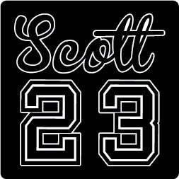 Standard Scott 23 Scripture  - Decal/Sticker  4"x6"