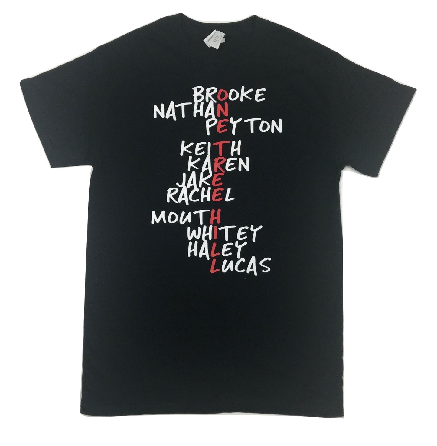 One Tree Hill Character Names - T Shirt - Black