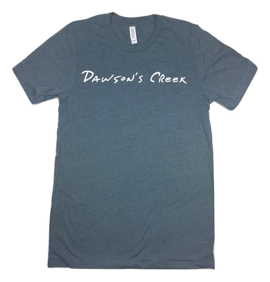 Dawsons Creek Letters - T Shirt - Heather Slate Blue