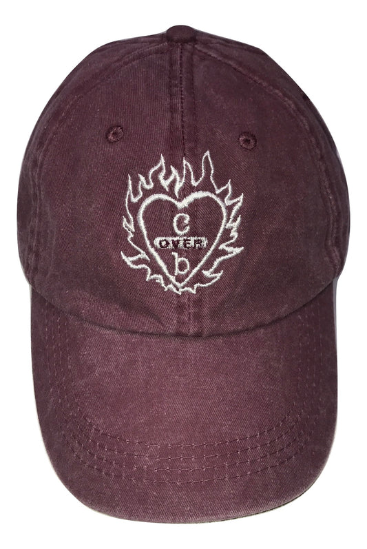 Flame Heart Clothes over Bros - Hat - Brick (White Thread )