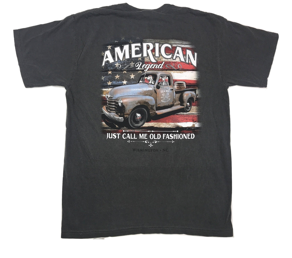 Just Call Me old Fashioned - Sea Dog T Shirt - Pepper
