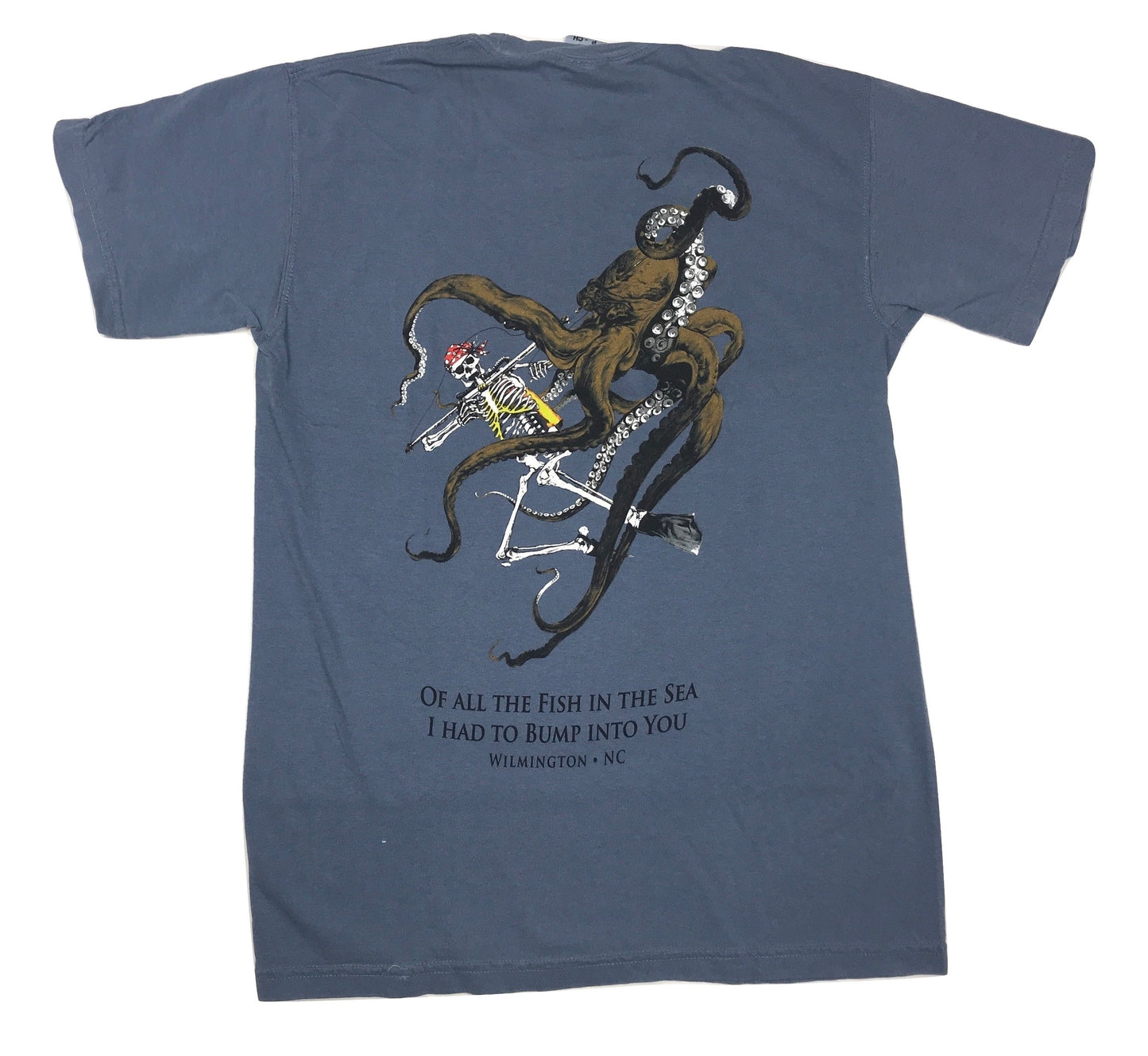 Of All The Fish In The Sea  - Sea Dog T Shirt - Blue Jean