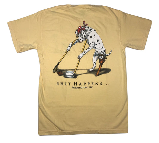 Shit Happens  - Sea Dog T Shirt - Butter