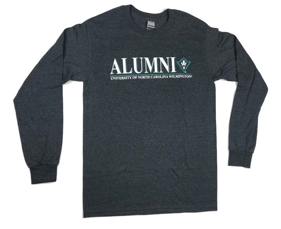 UNCW Alumni -  Long Sleeve Shirt - Dark Heather