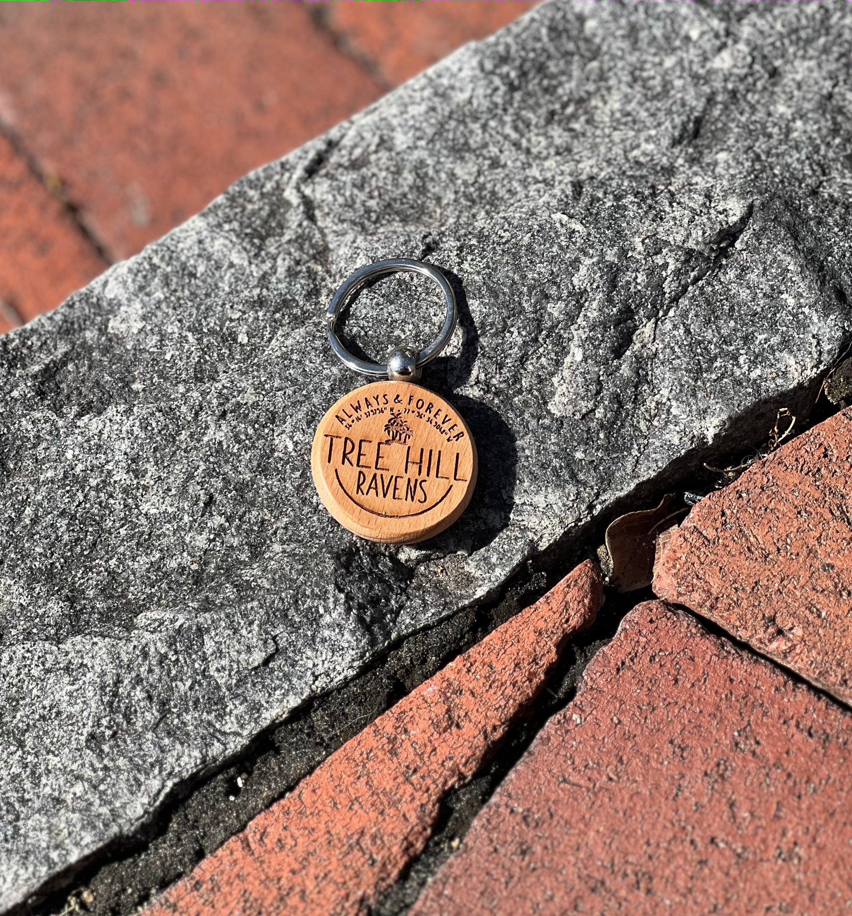 Always And Forever  One Tree Hill  - Wood Key Chain