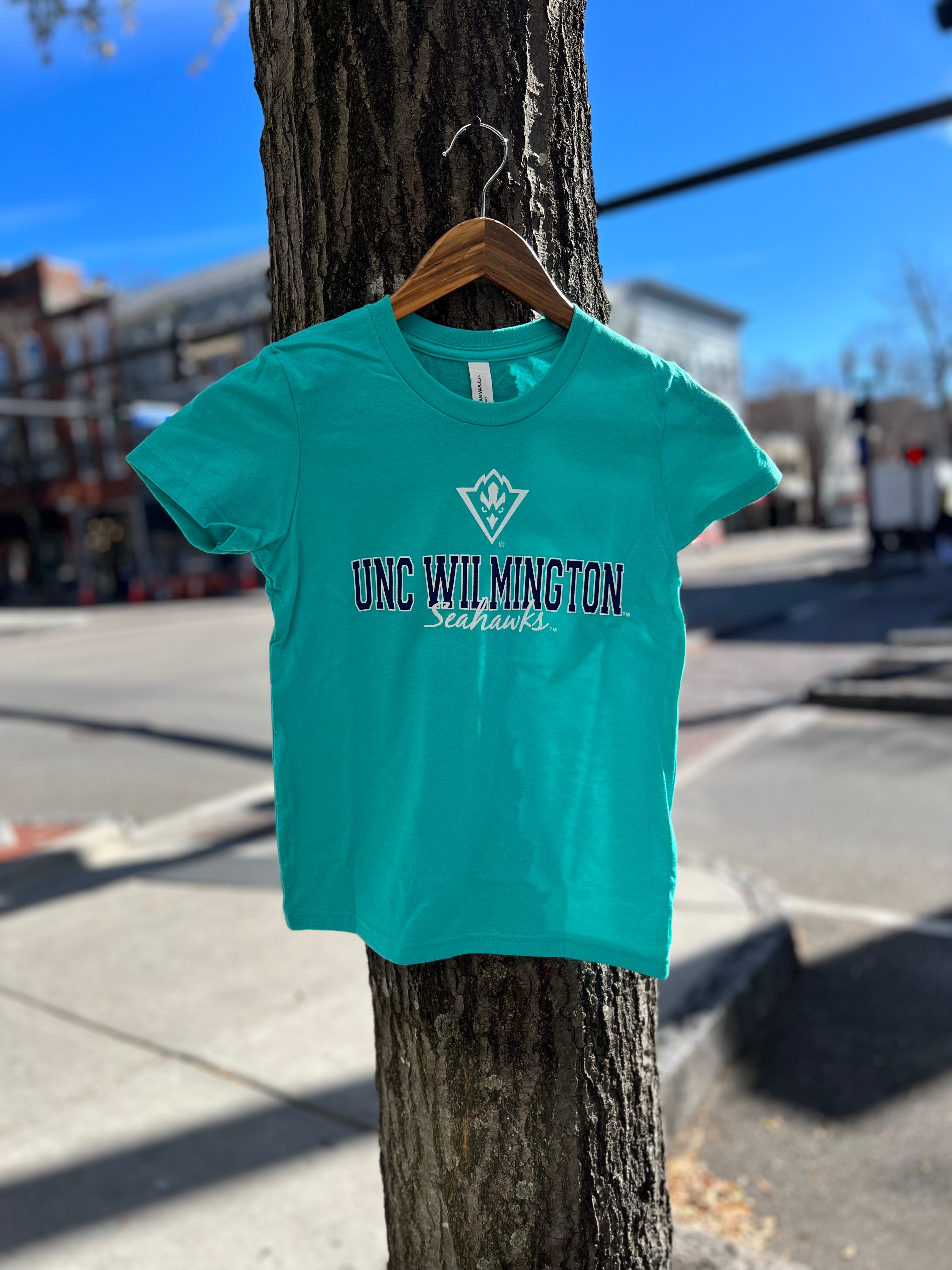 Unc Wilmington Seahawks Youth - T Shirt  - Teal