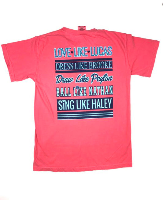 One Tree Hill Love Like Lucas – T Shirt – Watermelon