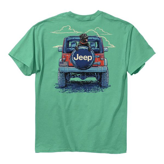 JEEP – Dog Co Pilot – T Shirt – Mint