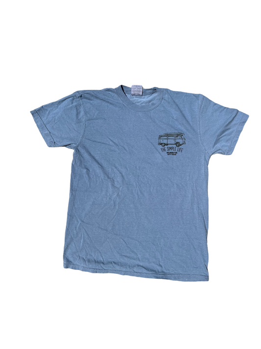 Simple Life Bus , Wilmington NC - T Shirt - Blue Jean