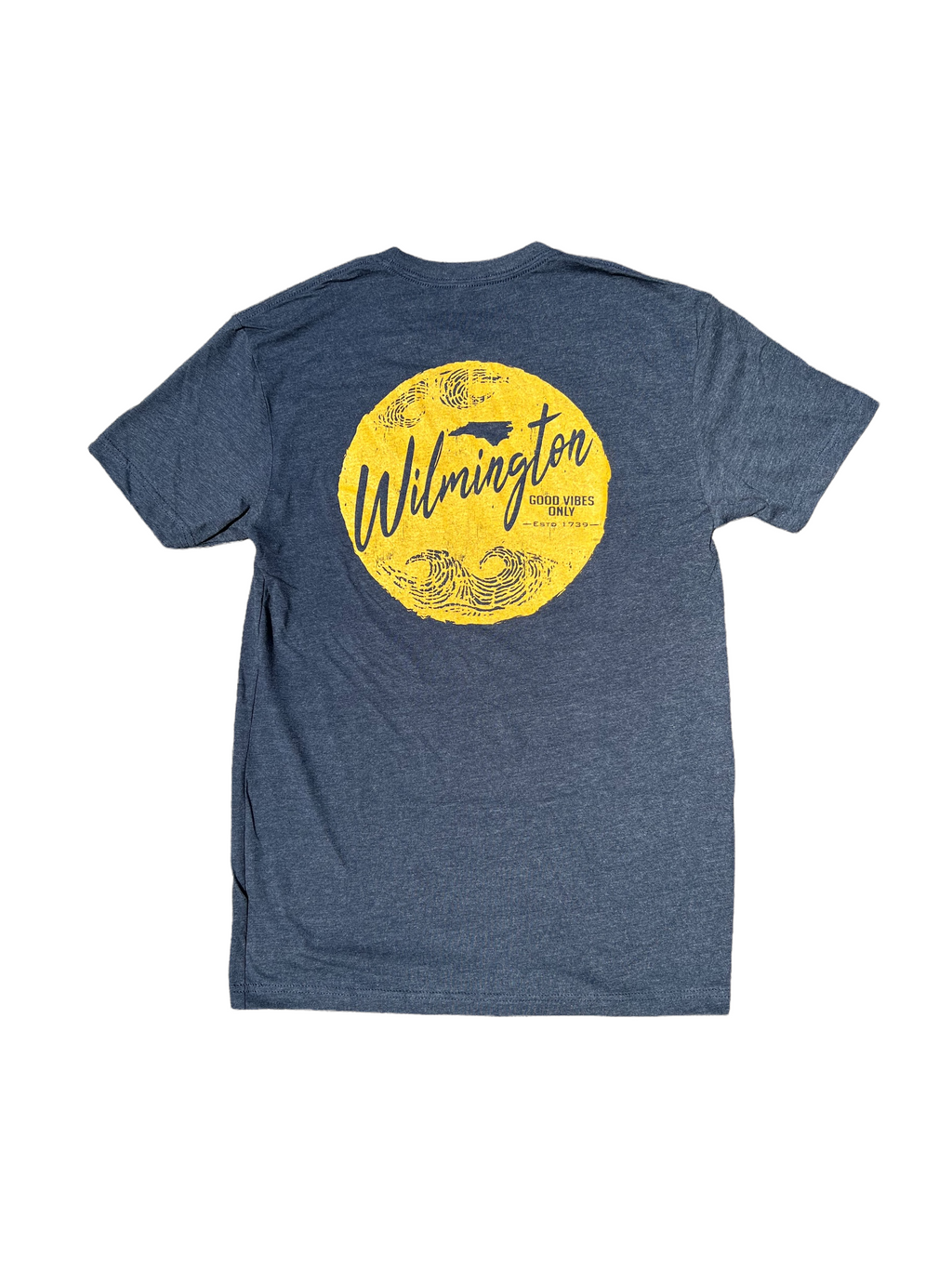 Circle Waves , Wilmington NC - T Shirt - Midnight Navy