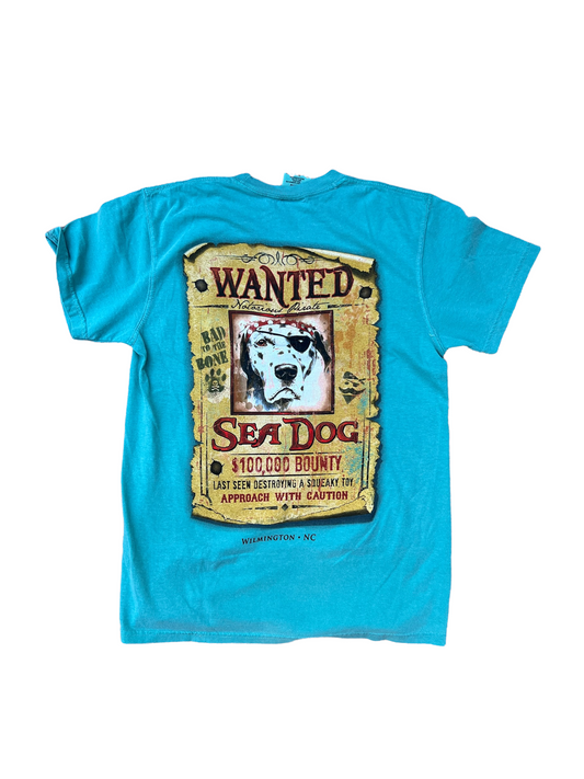 Wanted Bounty Seadog - T Shirt - Seafoam