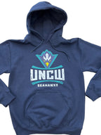 UNCW Seahawks Full logo   - Hoodie - Navy