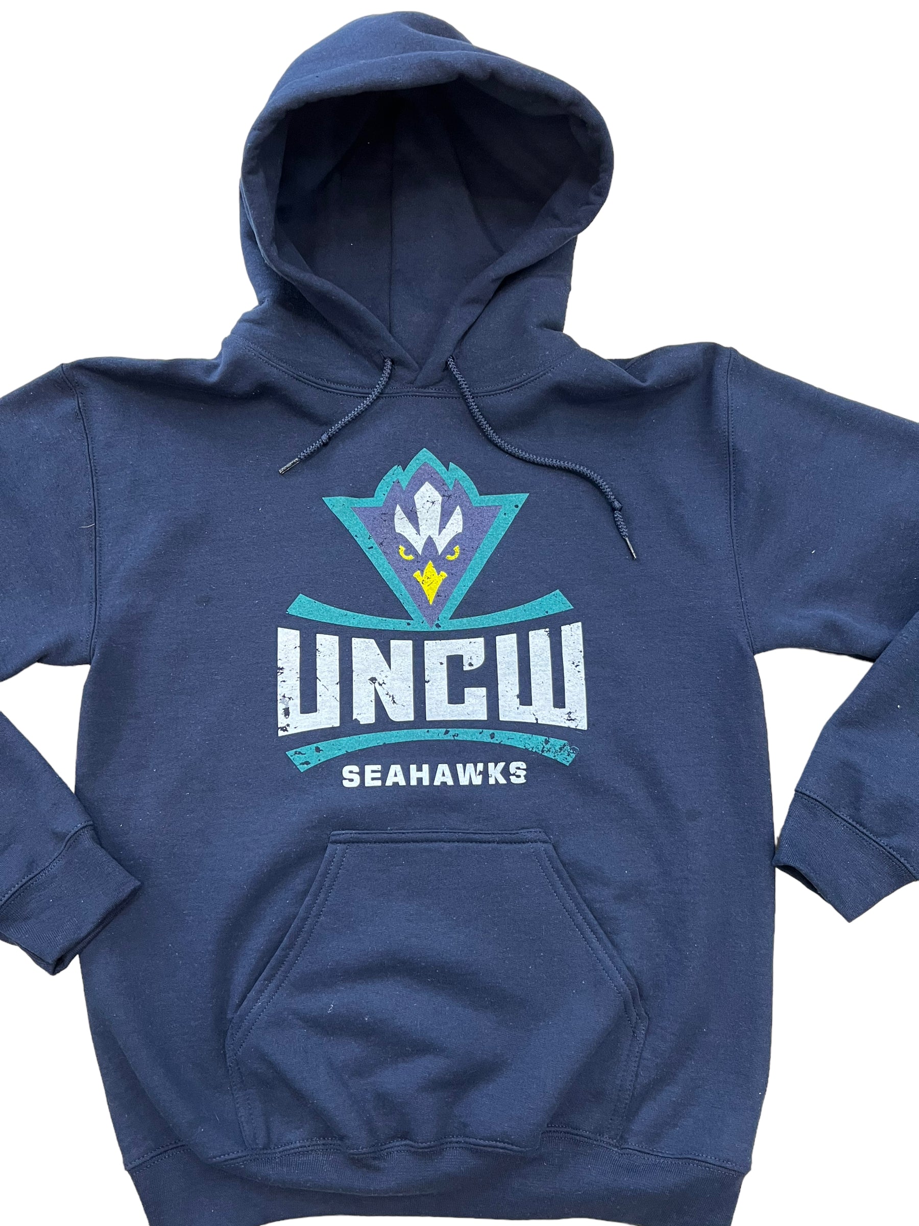 UNCW Seahawks Full logo   - Hoodie - Navy