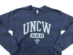 UNCW Seahawks Dad    - Crew Neck - Navy