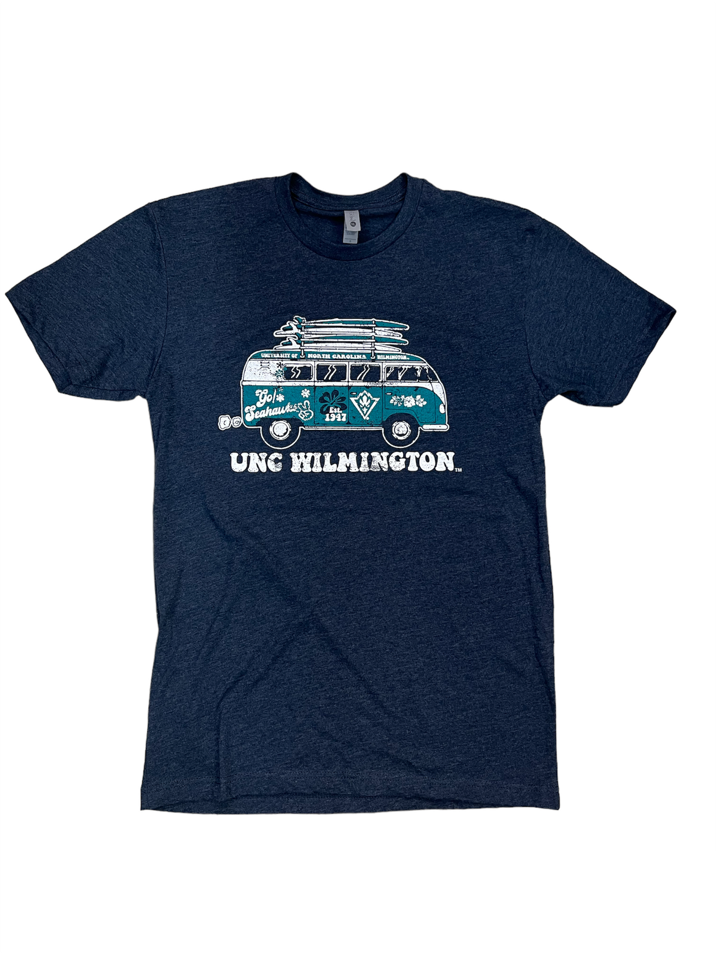 UNC Wilmington Uncw Volks Bus  – T Shirt – Midnight Navy