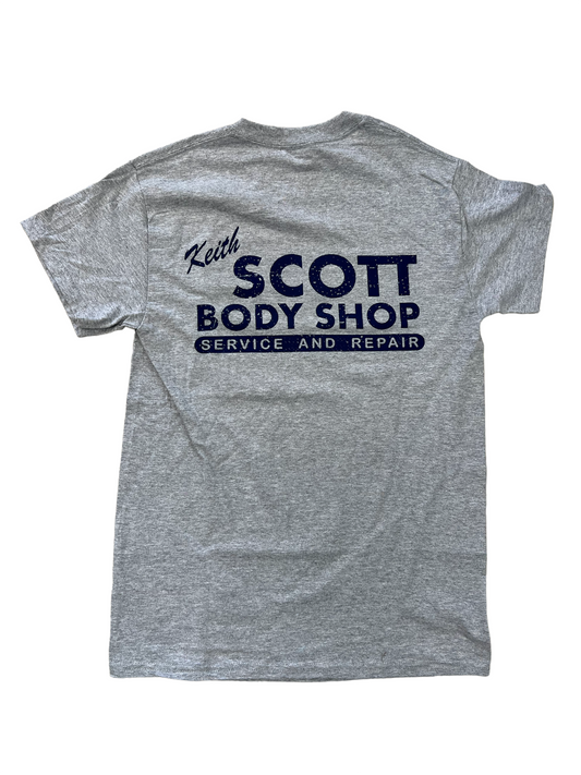 Keith Scott Body Shop – T Shirt – Sport Grey
