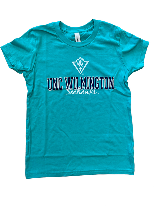 Unc Wilmington Seahawks Youth - T Shirt  - Teal