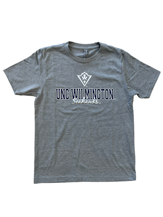 Unc Wilmington Seahawks Youth - T Shirt  - Grey