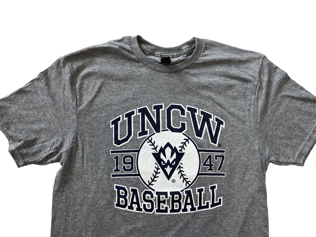 UNCW Baseball  - T Shirt - Grey