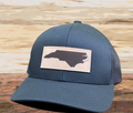 NC Outline Solid – Richardson Trucker Hat – Black / Black