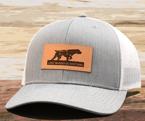 Pointer Dog – Richardson Trucker Hat – Heather Grey / White