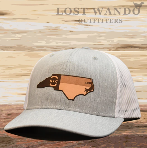 NC Outline -Richardson Trucker Hat – Heather Grey / White