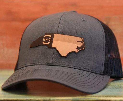 NC Outline -Richardson Trucker Hat – Charcoal / Black