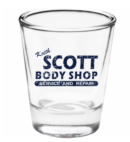 Keith Scott Body Shop - Shot Glass