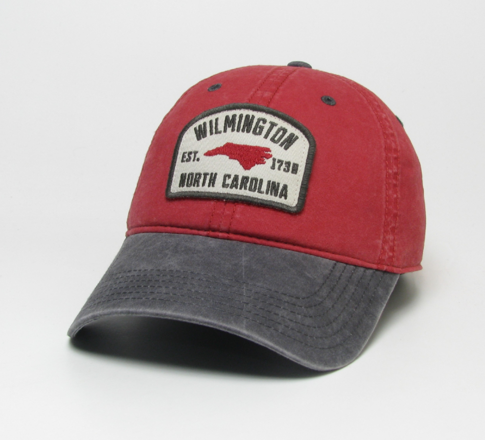 Wilmington NC Patch Shape – Legacy EZA Hat – Vintage Red