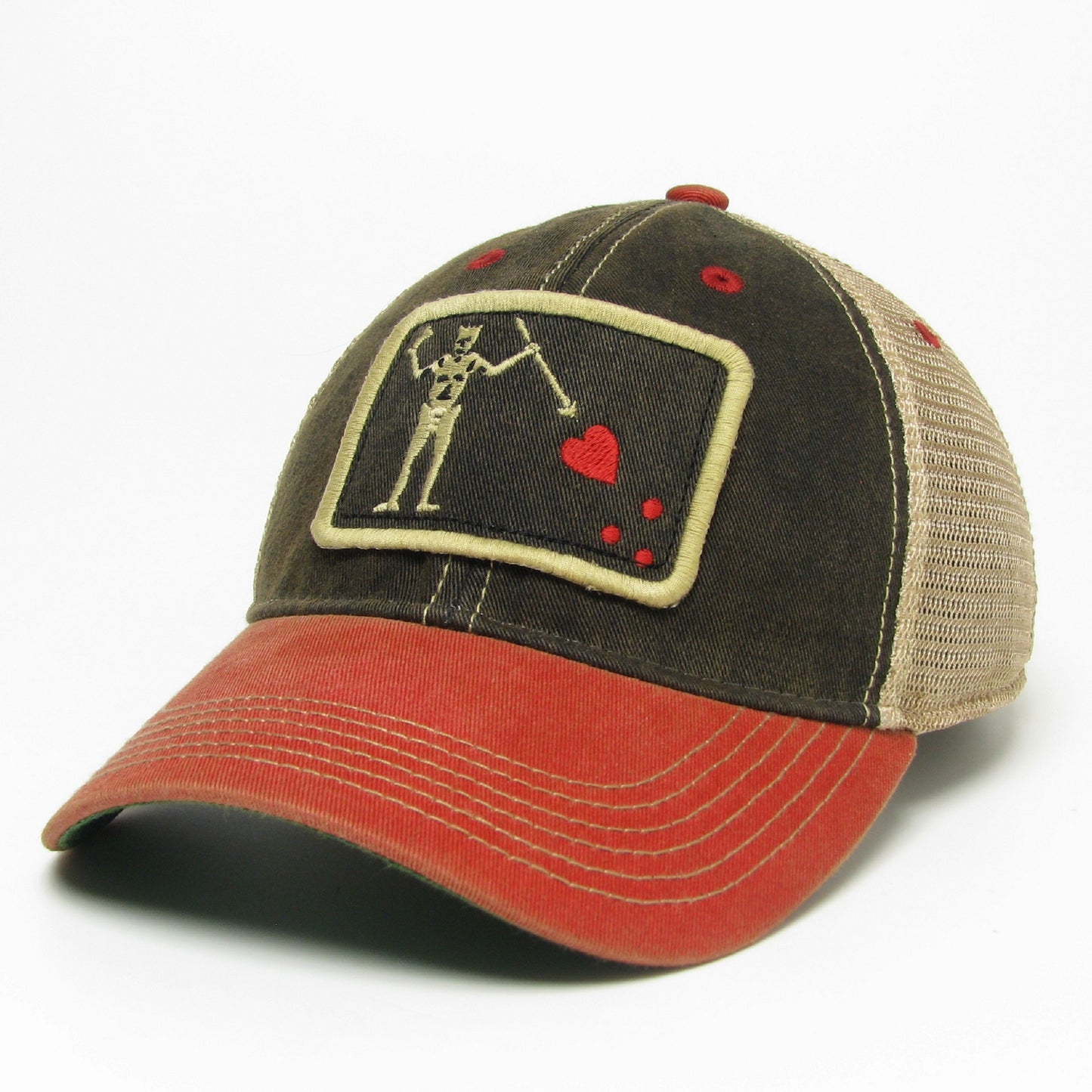 Black Beard Pirate -OFA Trucker Hat – Black Scarlet