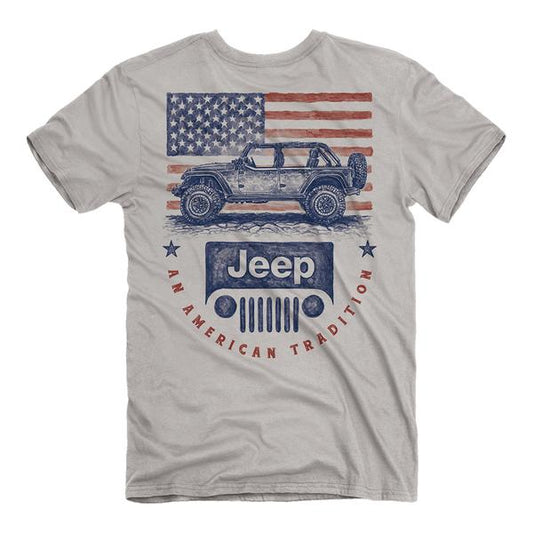 JEEP – An American Tradition – T Shirt – Silver