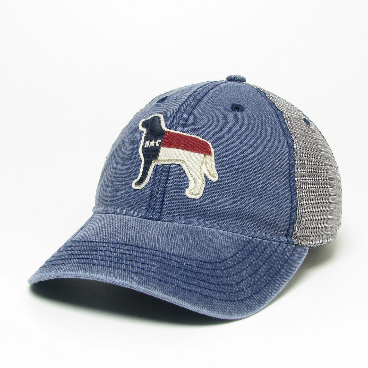 NC Dog – Legacy DTA Trucker Hat – Navy / Silver