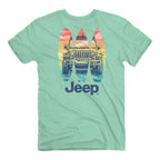 JEEP – Surf Boards – T Shirt – Celadon